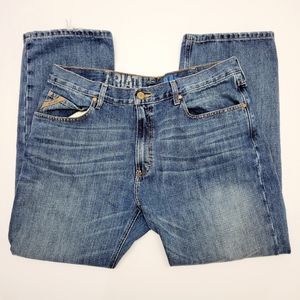 Mens Ariat M4 Relaxed Boot Cut Denim 